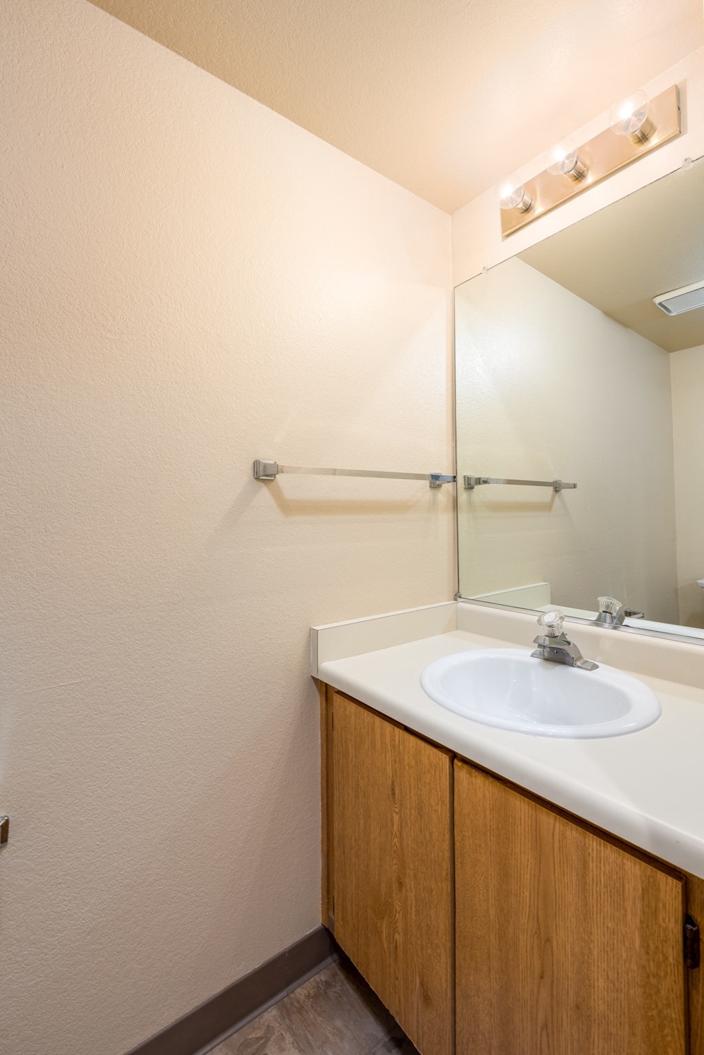 Bathroom With Vanity Lights at Meadowview Apartments, Santa Rosa