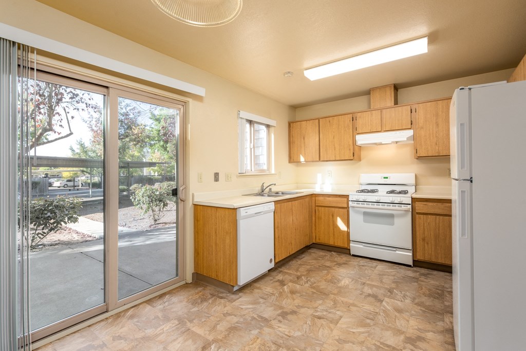 Modern Kitchen at Meadowview Apartments, Santa Rosa, CA, 95407