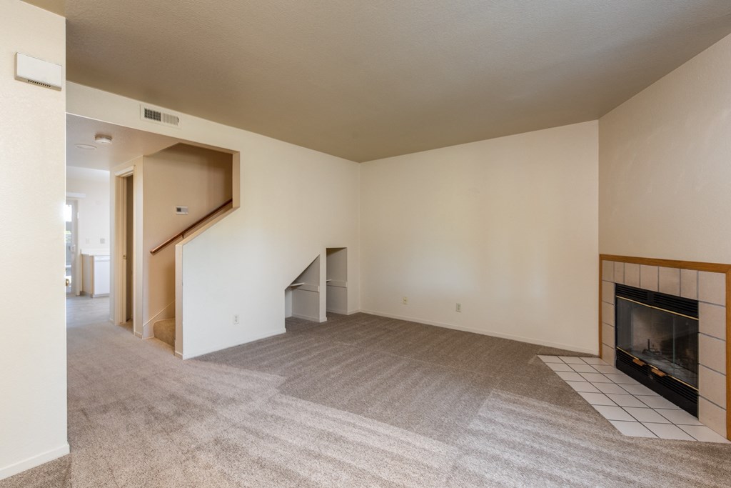 Fireplace at Meadowview Apartments, Santa Rosa, California