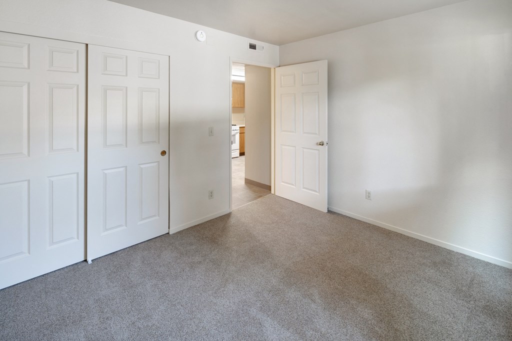 Bedroom With Closet at Meadowview Apartments, Santa Rosa, CA, 95407