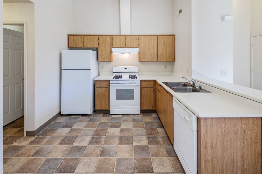 Well Equipped Kitchen at Meadowview Apartments, California