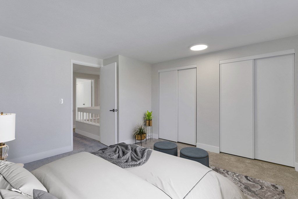 Bedrooms include ample closets