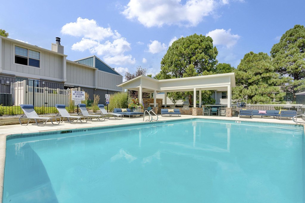 Sparkling swimming pool