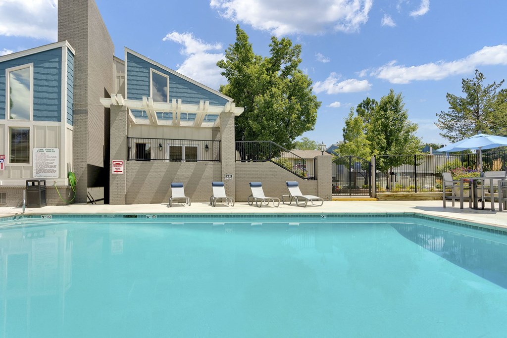 Sparkling swimming pool