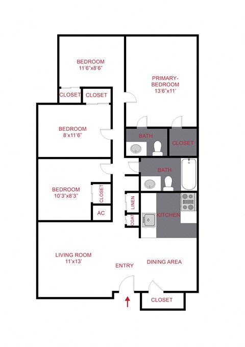 5901 Pierce Street 1-4 Beds Apartment for Rent - Photo Gallery 25