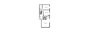 2 Bed 1 Bath