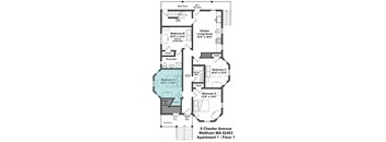 floor plan of the second level of the house