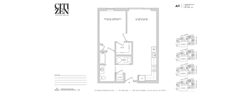 A floor plan for the Citizen Little Falls Bedroom Suite.