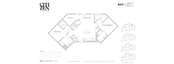 A floor plan for a building named CLT ZEN Little P