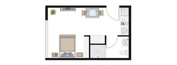 Studio 1.1 Floor Plan Image