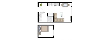 Studio 1.3 Floor Plan Image