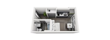 Studio Cropped Floor Plan Image