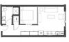 Urban 540 square feet floor plan image