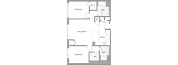 2 Bedroom 2 Bath