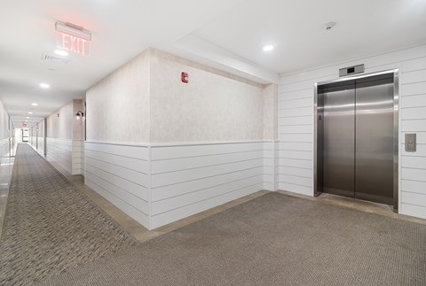 Elevator Lobby and Hallway