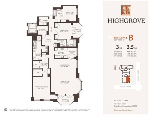 3 bed 3.5 bath C at HIGHGROVE, Stamford, Connecticut