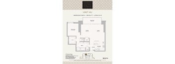 A floor plan for Unit HU at Marke