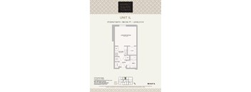 A floor plan for Unit IL at Market Square Tower, showing a living/bedroom, kitchen, bath, closet, and entry.