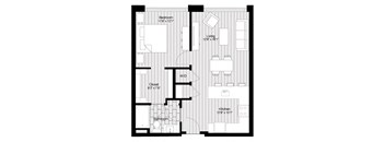 a floor plan of a small apartment