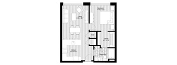 a floor plan of a small apartment