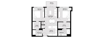 a black and white floor plan of a house