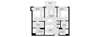a black and white floor plan of a house