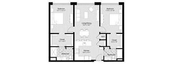 a floor plan of a bedroom house
