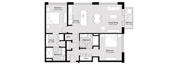 a floor plan of a bedroom house