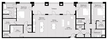 a floor plan of a house