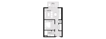 a floor plan of a small apartment