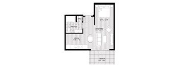 a floor plan of a small apartment