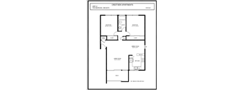 Crestview - 2 Bed 1 Bath Floorplan D1