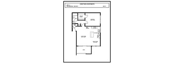 a floor plan of one bedroom one bathroom house plans with walk in closet