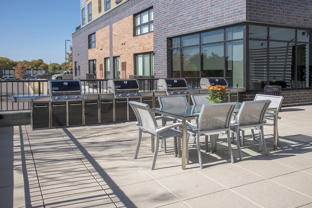 Outdoor Table on Grill Terrace