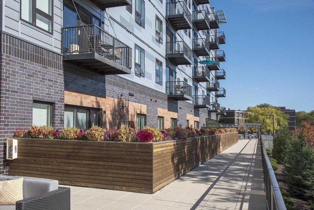 Exterior View of 71 France Balconies