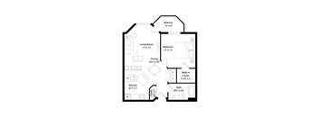 A1 Regency 1 Bed 1 Bath Apartment