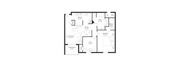 the illustration of the hypotheticalmask floor plan of the house