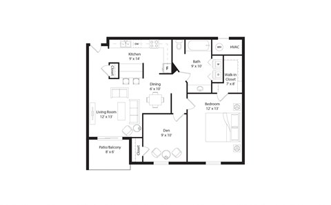 1 bed 1 bath I at The Donovan Apartment Homes, Lincoln 68516
