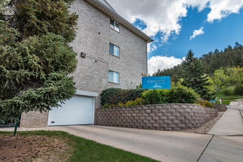 Underground Parking Entry Door and Retaining Wall