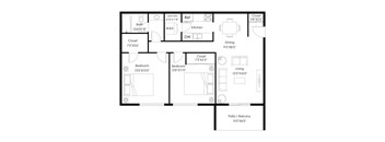 2 bed 2 bath C at The Bosk Apartment Homes, Minnesota