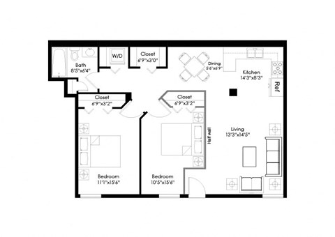 a floor plan of a home