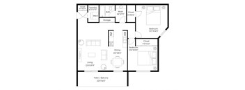 2 bed 2 bath D at The Bosk Apartment Homes, Minnesota 55125
