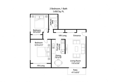 Connelly On Eleven Burnsville MN 2 Bedroom 1 Bath Apartment