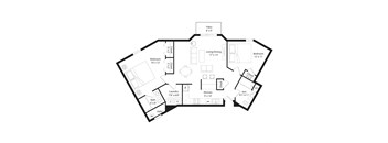 a floor plan of a home with bedrooms and baths