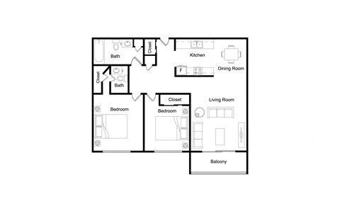 bedroom floor plan | the mansions on the park