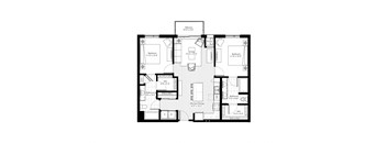 bedroom floor plan an in 2d