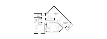 bedroom floor plan | luxury apartments in towson md | the southerly