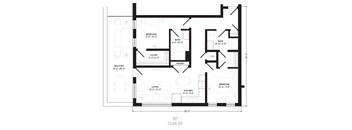 floor plan of the upper level of the house