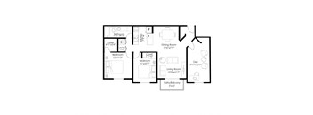 bedroom floor plan | luxury apartments in towson md | the southerly