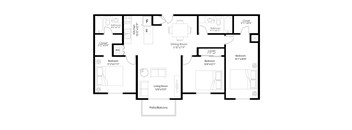 a floor plan of a house